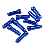 Brake & Gear Cable Inner Wire End Crimp Tidy Anodised Alloy in Blue 10 Pack - ETC Shop