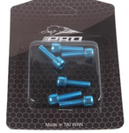 Handlebar Stem Bolts M5x18mm with Hex Head Anodised Alloy 6 pack - ETC Shop