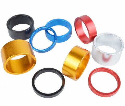 Handle Bar Stem Headset Spacer in Anodised Alloy Colours 28.6mm 4 Pack - ETC Shop