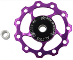 Meroca Jockey Wheel with Sealed Bearing 11t 4 5 & 6mm Compatible in Purple