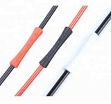 Silicone Cable Frame Protector Sleeves Anti Noise in Packet of 4 Black Red White - ETC Shop