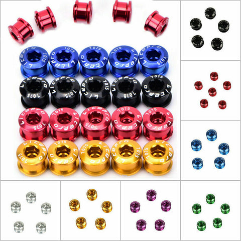 Chainring Bolts Double for Road & MTB Bikes 7075 Alloy 5 pack - ETC Shop